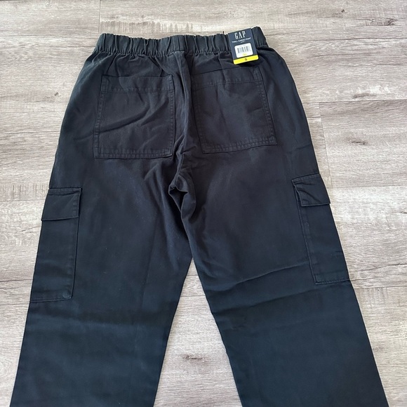 NWT GAP Twill Cargo Pants Black Women S - Picture 8 of 11